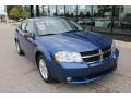 2008 Marathon Blue Pearl Dodge Avenger SXT  photo #2