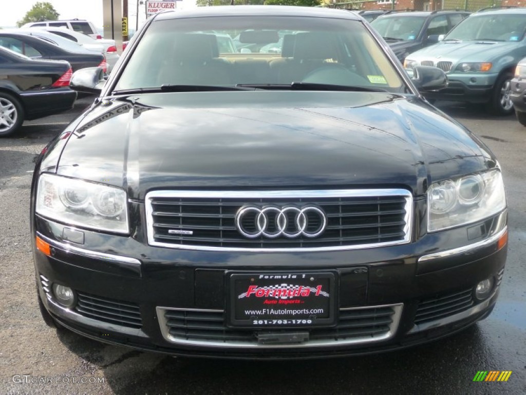 2005 A8 4.2 quattro - Brilliant Black / Black/Amaretto photo #3