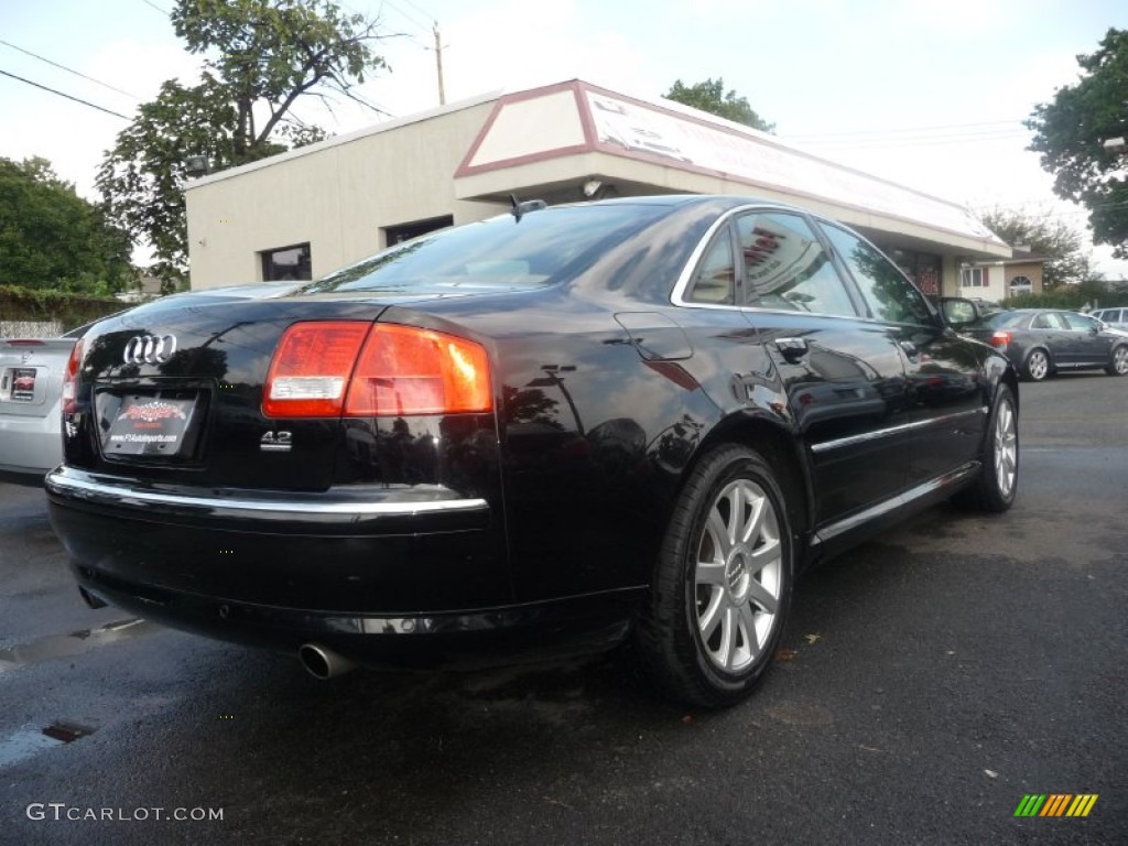 2005 A8 4.2 quattro - Brilliant Black / Black/Amaretto photo #5