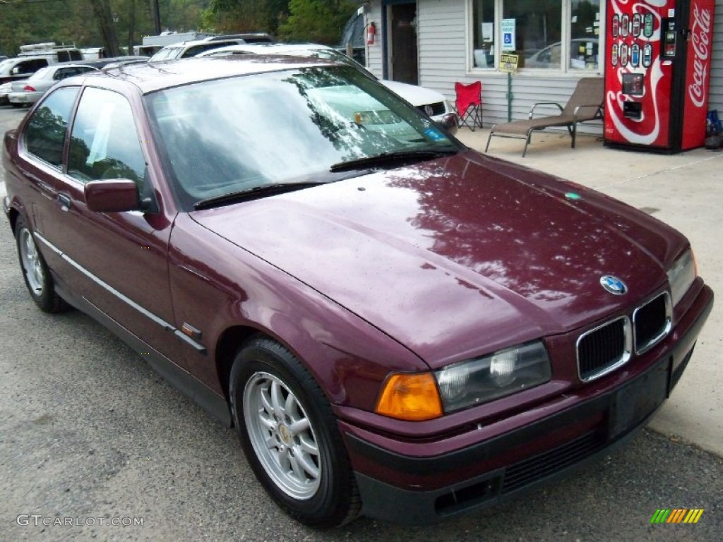 1995 3 Series 318ti Coupe - Calypso Red Pearl / Grey photo #2