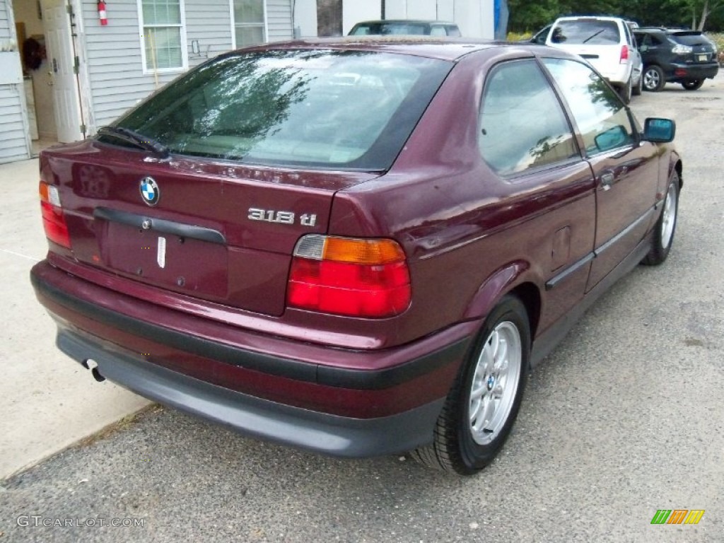 1995 3 Series 318ti Coupe - Calypso Red Pearl / Grey photo #6