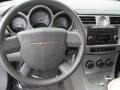 Dark Slate Gray/Light Slate Gray 2008 Chrysler Sebring Touring Convertible Steering Wheel