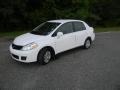 2010 Fresh Powder White Nissan Versa 1.8 S Sedan  photo #1