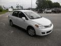 2010 Fresh Powder White Nissan Versa 1.8 S Sedan  photo #3