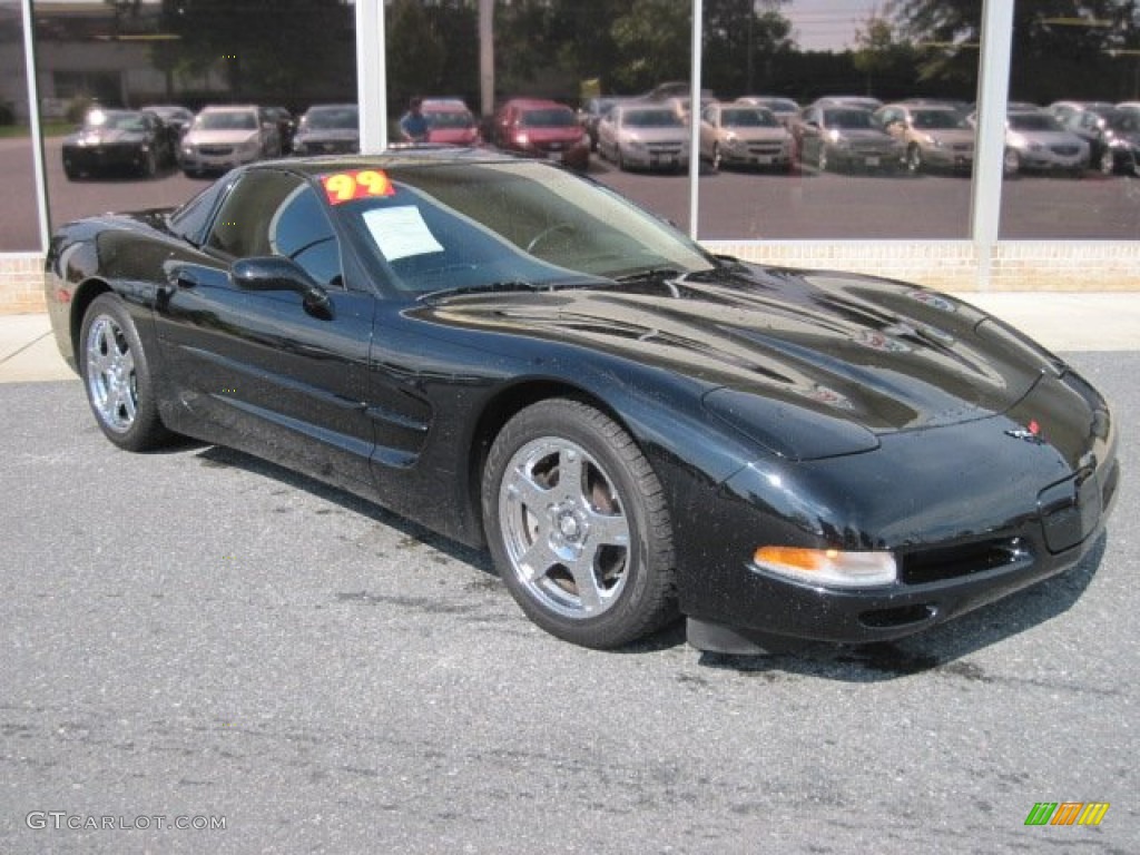 1999 Corvette Coupe - Black / Black photo #1