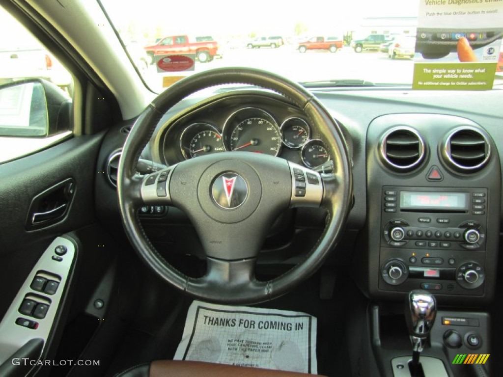 2007 Pontiac G6 GTP Sedan Ebony/Morocco Dashboard Photo #54736748