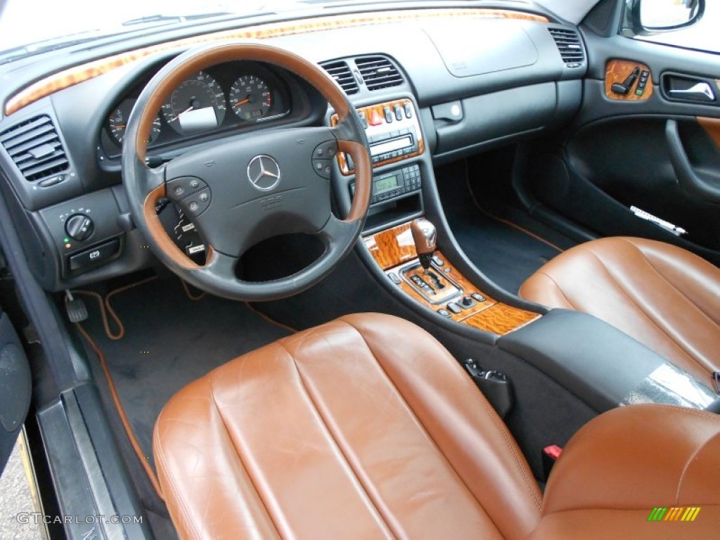 Light Brown Interior 2000 Mercedes-Benz CLK 430 Coupe Photo #54739104