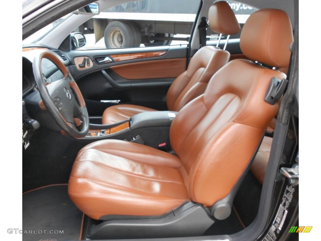 Light Brown Interior 2000 Mercedes-Benz CLK 430 Coupe Photo #54739113