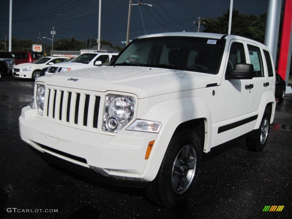 2008 Liberty Sport 4x4 - Stone White / Pastel Slate Gray photo #1