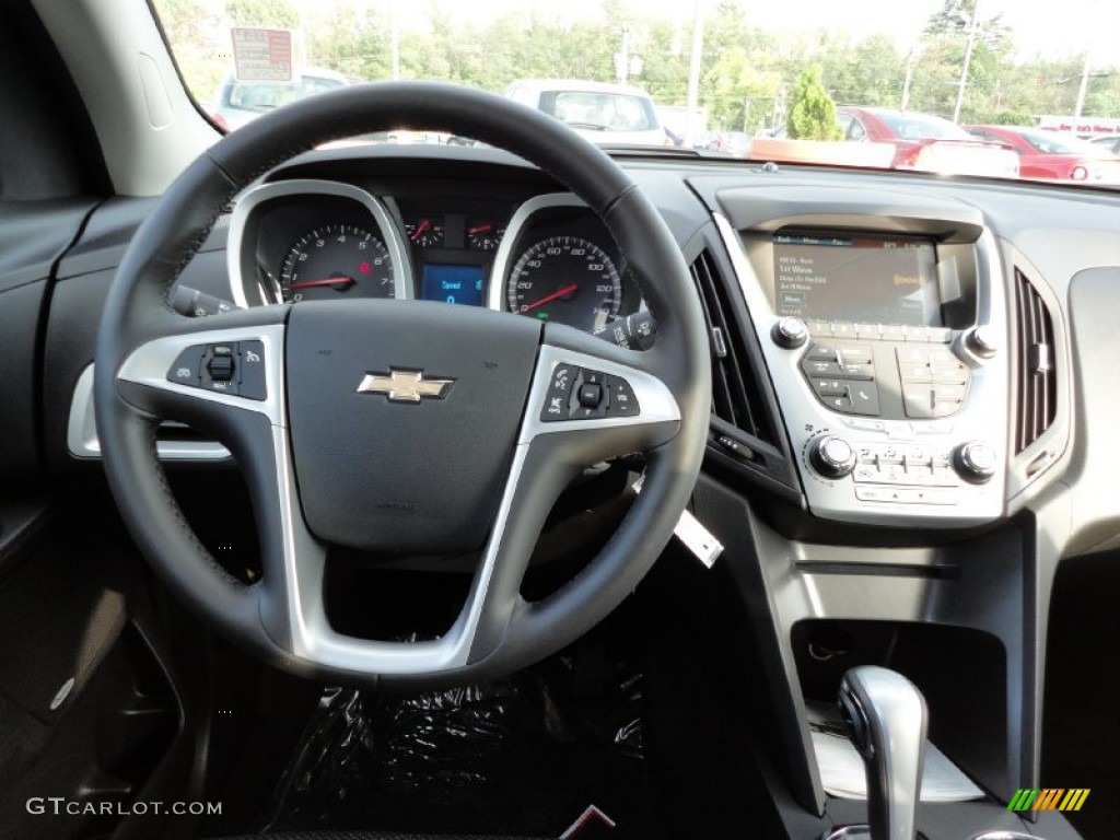 2012 Chevrolet Equinox LT AWD Jet Black Steering Wheel Photo #54740745