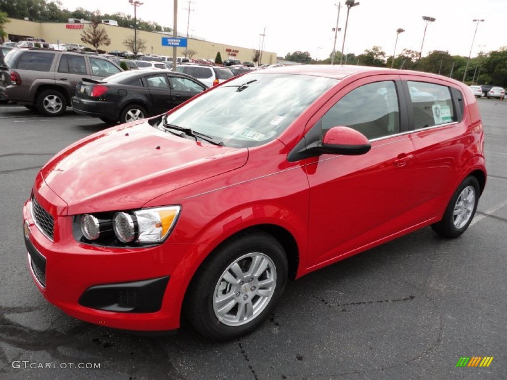 Victory Red 2012 Chevrolet Sonic LT Hatch Exterior Photo #54741030