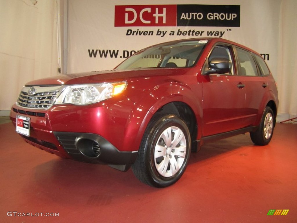 Camellia Red Pearl Subaru Forester