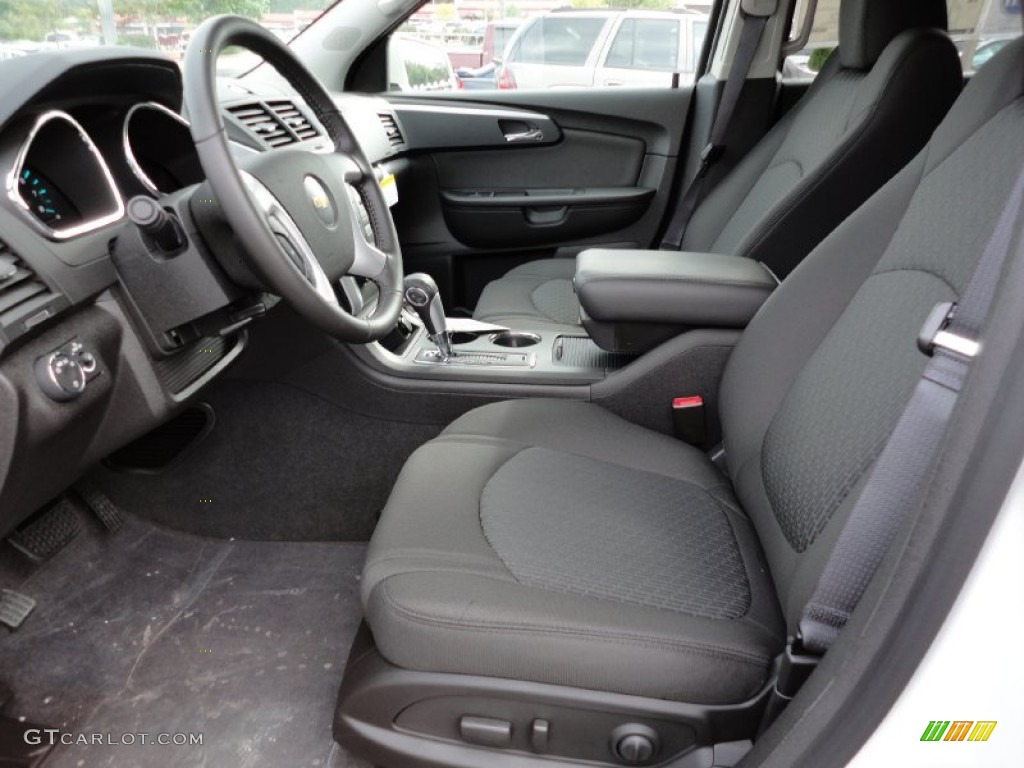 Ebony Interior 2012 Chevrolet Traverse LT AWD Photo #54742792
