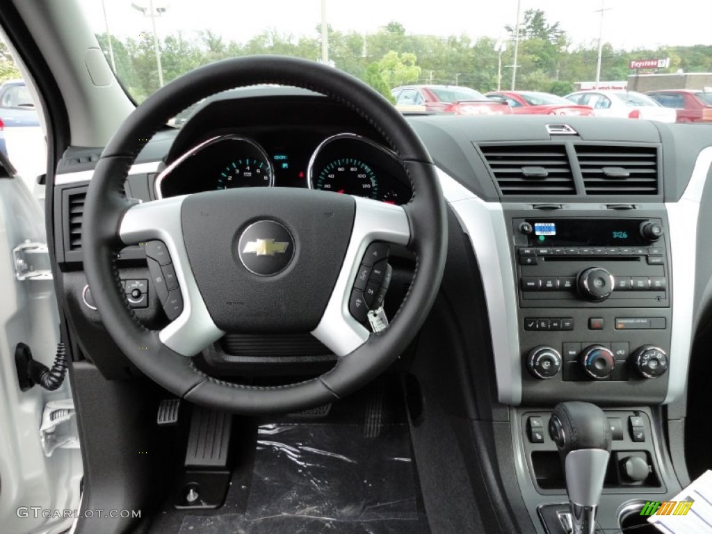 2012 Chevrolet Traverse LT AWD Ebony Dashboard Photo #54742803