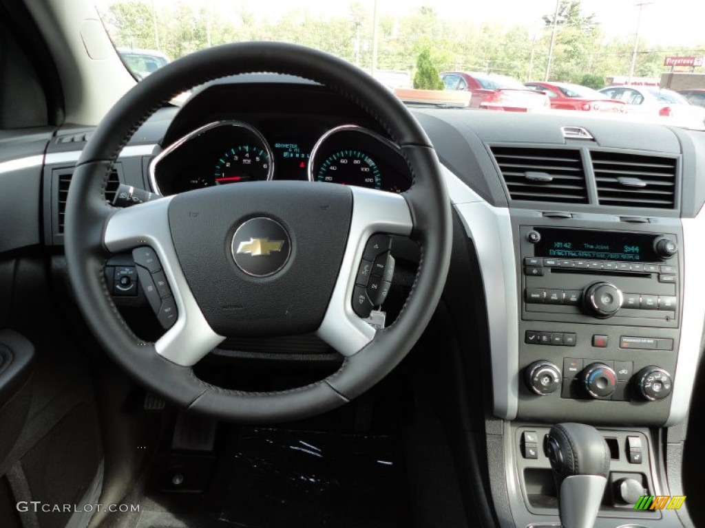 2012 Chevrolet Traverse LT AWD Ebony Dashboard Photo #54742986