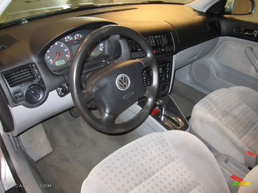 2002 Jetta GLS Sedan - Reflex Silver Metallic / Grey photo #12