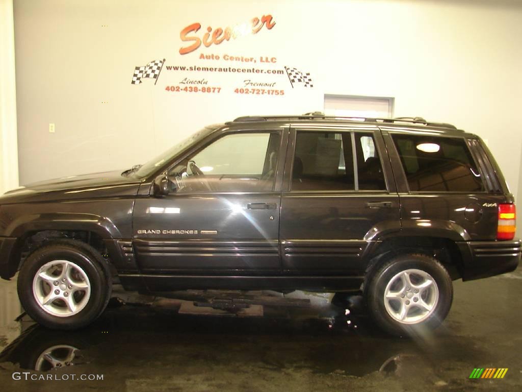 1998 Grand Cherokee 5.9 Limited 4x4 - Deep Slate Pearlcoat / Black photo #28