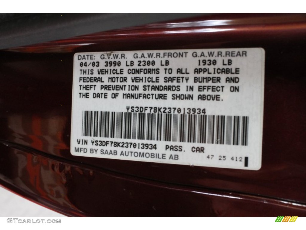 2003 9-3 SE Convertible - Merlot Red Metallic / Sand Beige photo #10