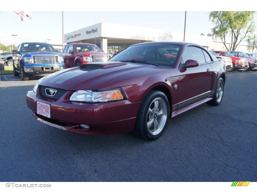 2004 Mustang GT Coupe - 40th Anniversary Crimson Red Metallic / Medium Parchment photo #6