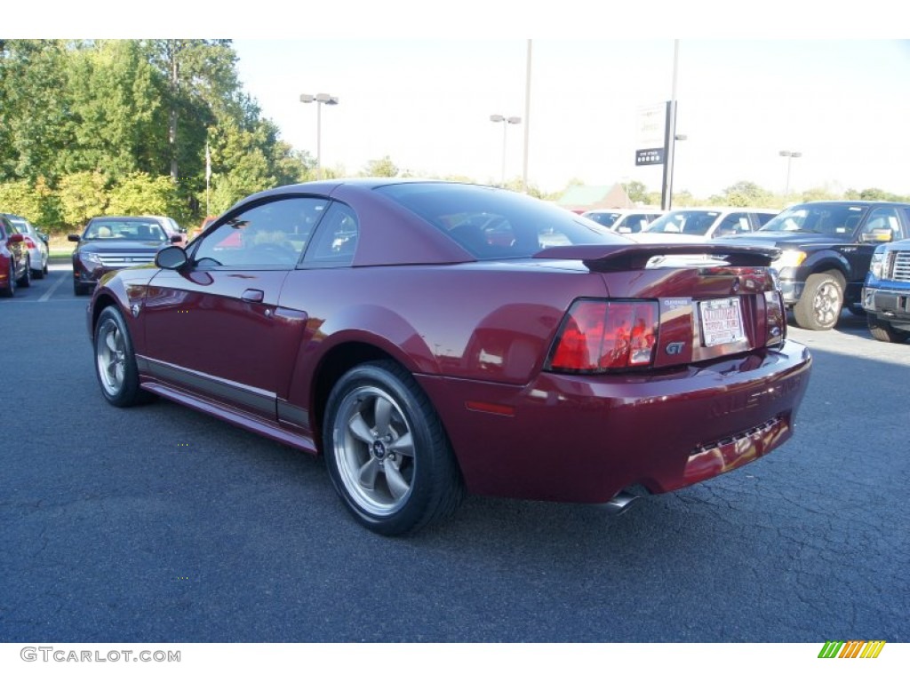 2004 Mustang GT Coupe - 40th Anniversary Crimson Red Metallic / Medium Parchment photo #30