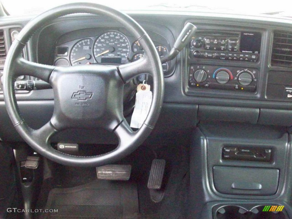 2002 Silverado 1500 LS Extended Cab 4x4 - Medium Charcoal Gray Metallic / Graphite Gray photo #8