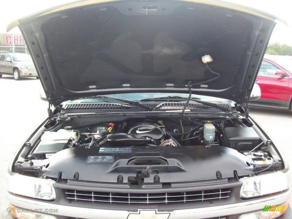 2002 Silverado 1500 LS Extended Cab 4x4 - Medium Charcoal Gray Metallic / Graphite Gray photo #14
