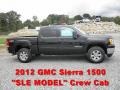 2012 Onyx Black GMC Sierra 1500 SLE Crew Cab  photo #1