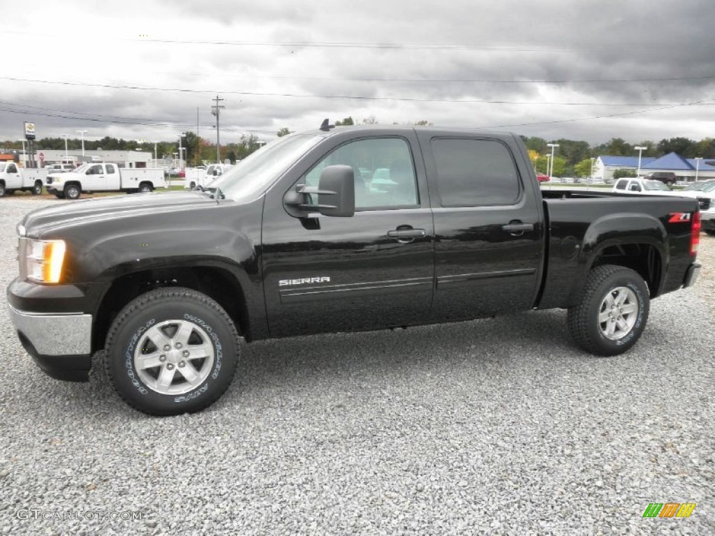 Onyx Black 2012 GMC Sierra 1500 SLE Crew Cab Exterior Photo #54748143