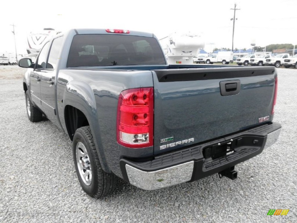 2012 Sierra 1500 SL Crew Cab - Stealth Gray Metallic / Dark Titanium photo #12