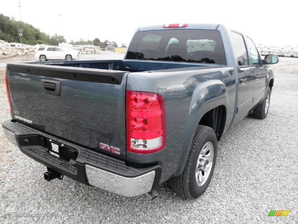 2012 Sierra 1500 SL Crew Cab - Stealth Gray Metallic / Dark Titanium photo #13