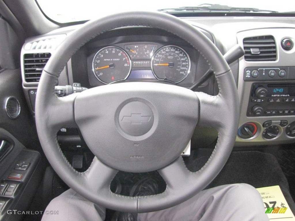 2012 Chevrolet Colorado LT Crew Cab 4x4 Ebony Steering Wheel Photo #54748533