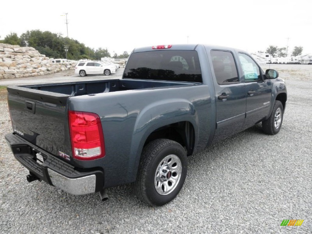 2012 Sierra 1500 SL Crew Cab - Stealth Gray Metallic / Dark Titanium photo #18