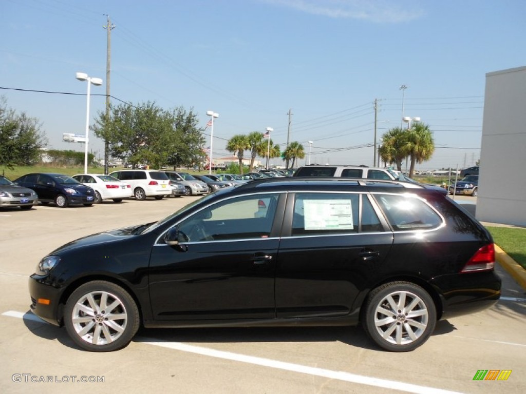 Black 2012 Volkswagen Jetta SE SportWagen Exterior Photo #54749004