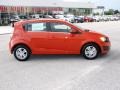 2012 Inferno Orange Metallic Chevrolet Sonic LT Hatch  photo #3