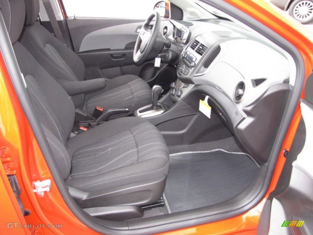 Jet Black/Dark Titanium Interior 2012 Chevrolet Sonic LT Hatch Photo #54749035