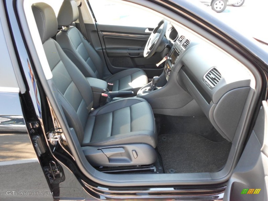 Titan Black Interior 2012 Volkswagen Jetta SE SportWagen Photo #54749085