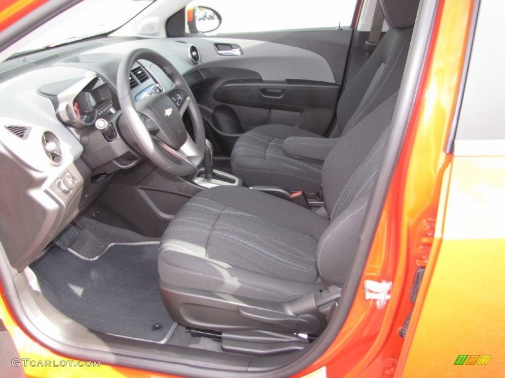 Jet Black/Dark Titanium Interior 2012 Chevrolet Sonic LT Hatch Photo #54749142