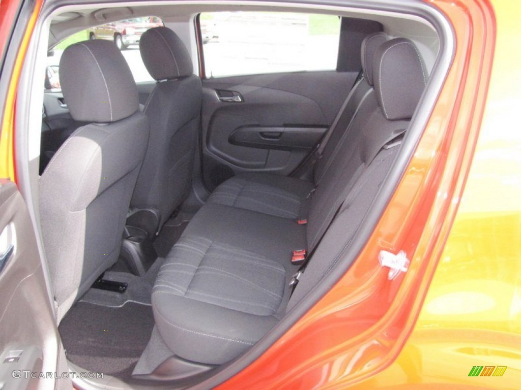 Jet Black/Dark Titanium Interior 2012 Chevrolet Sonic LT Hatch Photo #54749151