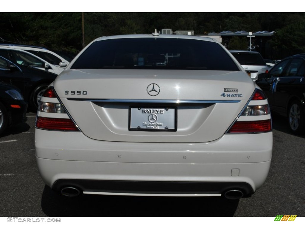 2009 S 550 4Matic Sedan - designo Mystic White / Black/Savanna photo #4