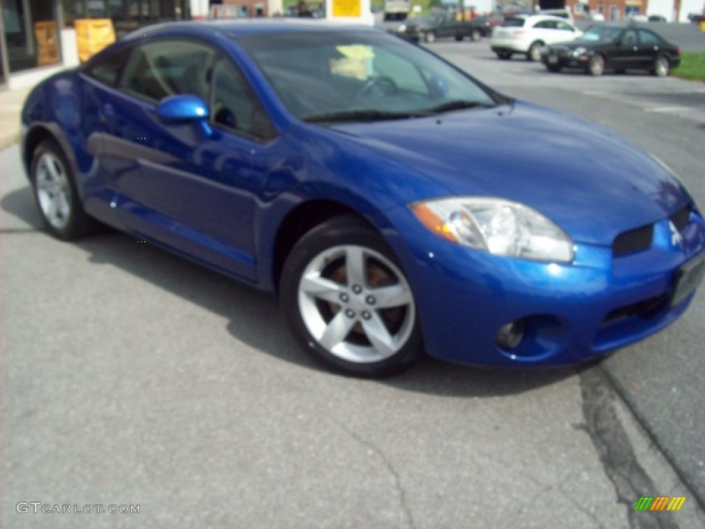 2006 Eclipse GS Coupe - UV Blue Pearl / Medium Gray photo #34