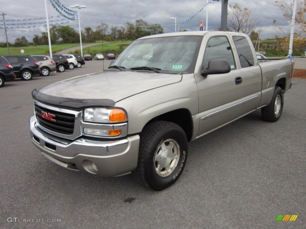 Pewter Metallic 2003 GMC Sierra 1500 SLE Extended Cab 4x4 Exterior Photo #54750627