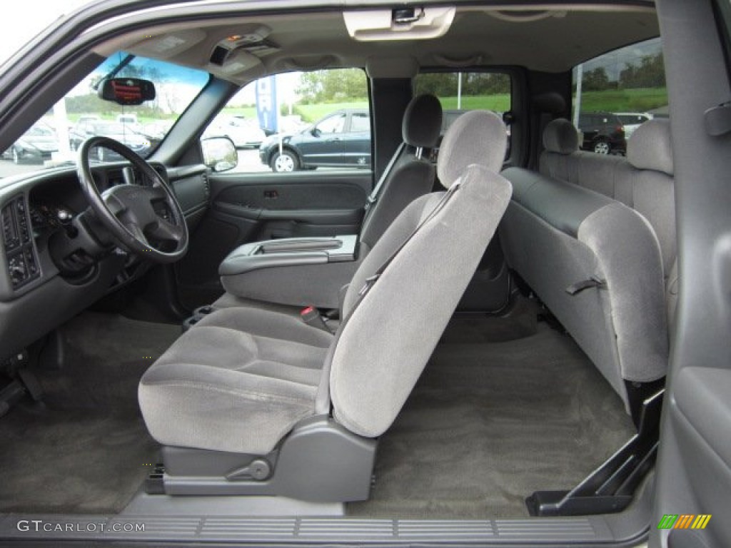 Dark Pewter Interior 2003 GMC Sierra 1500 SLE Extended Cab 4x4 Photo #54750726
