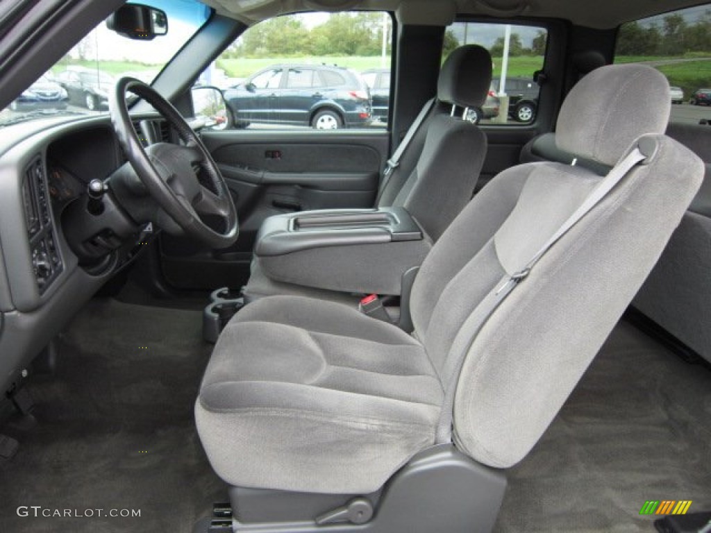 Dark Pewter Interior 2003 GMC Sierra 1500 SLE Extended Cab 4x4 Photo #54750744