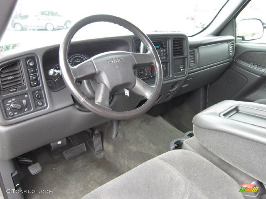 Dark Pewter Interior 2003 GMC Sierra 1500 SLE Extended Cab 4x4 Photo #54750753
