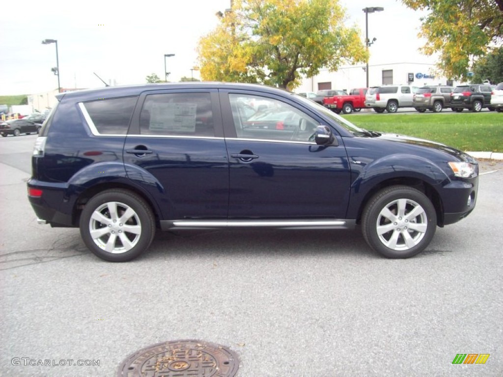 Cosmic Blue Metallic 2012 Mitsubishi Outlander GT Exterior Photo #54750905