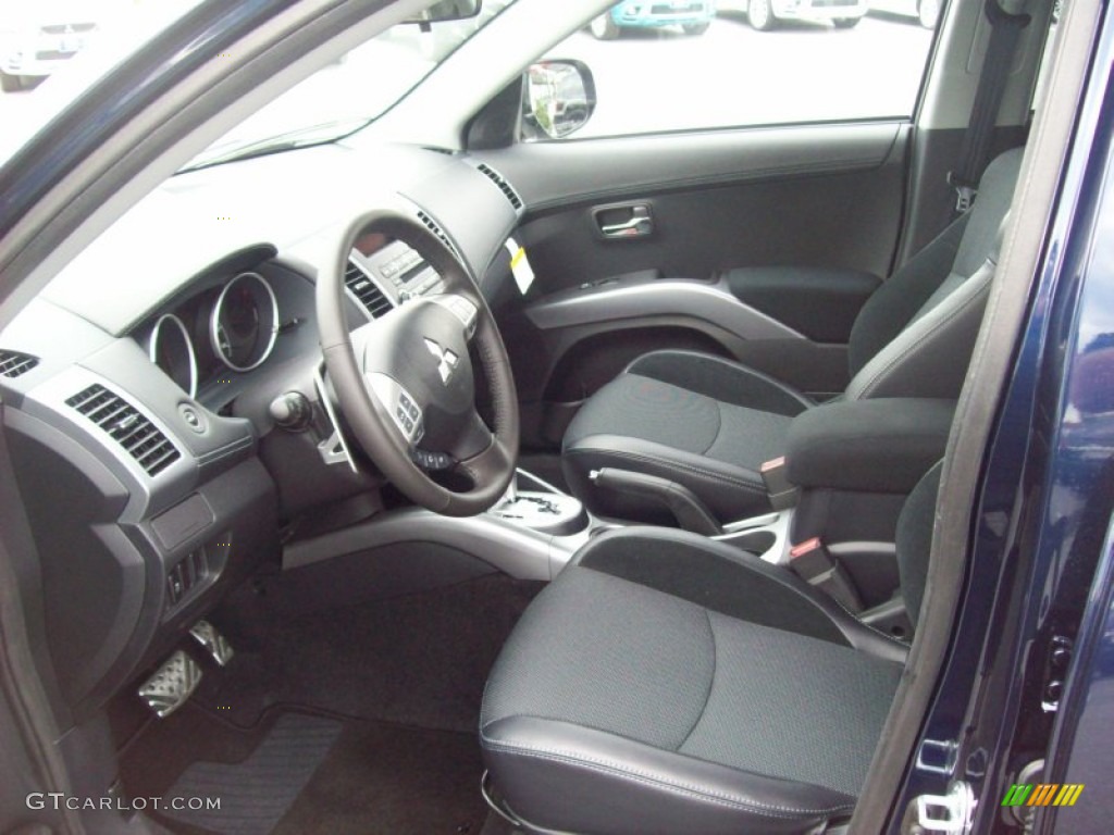 Black Interior 2012 Mitsubishi Outlander GT Photo #54750986