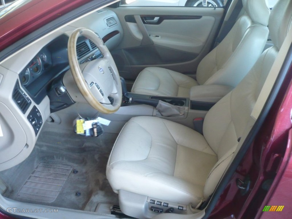 2004 V70 2.4 - Ruby Red Metallic / Beige/Light Sand photo #9