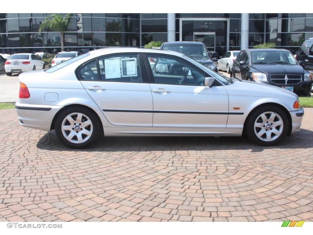 2000 3 Series 323i Sedan - Titanium Silver Metallic / Grey photo #3