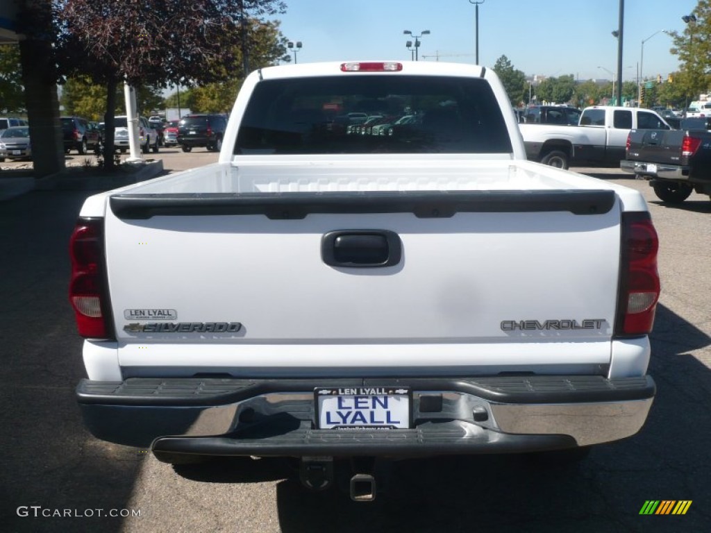 2004 Silverado 1500 LS Extended Cab 4x4 - Summit White / Dark Charcoal photo #5