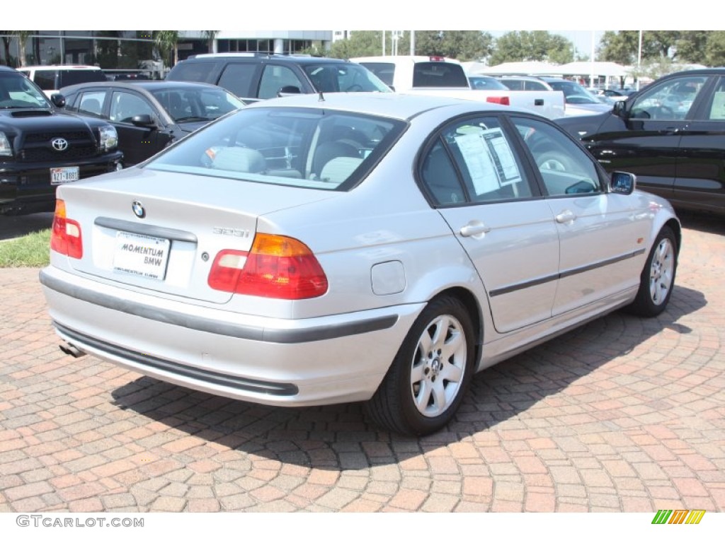 2000 3 Series 323i Sedan - Titanium Silver Metallic / Grey photo #8